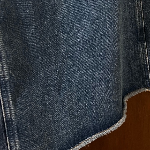 Me+Em Denim Insert Midi Skirt Sz US 4 UK 8 S - Picture 14 of 16